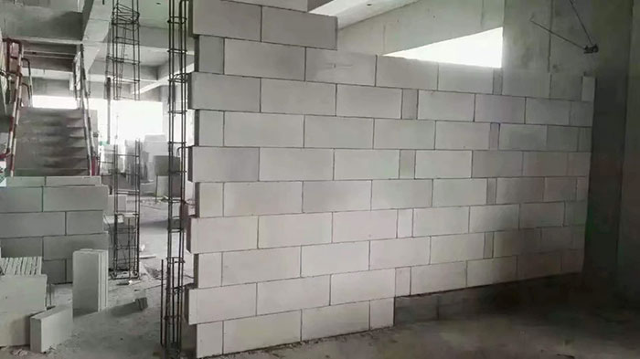框架蒸压加气自保温砌块